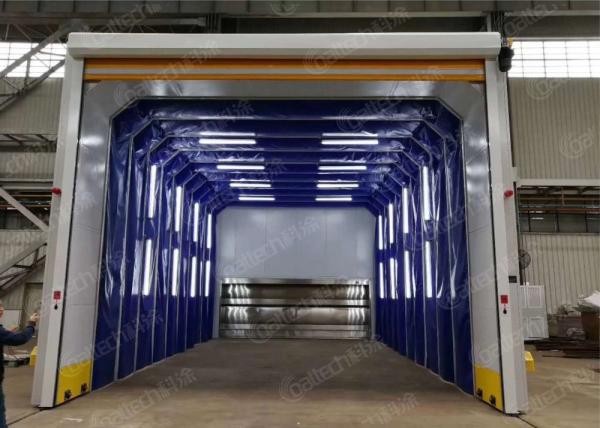 Quality PLC Touch Screen Control CoatTech Retractable Spray Booth for Large Workpiece Painting for sale