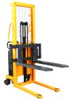 2.4 meters lifting 1000Kg Loading Sem Pallet Stacker , electric forklift