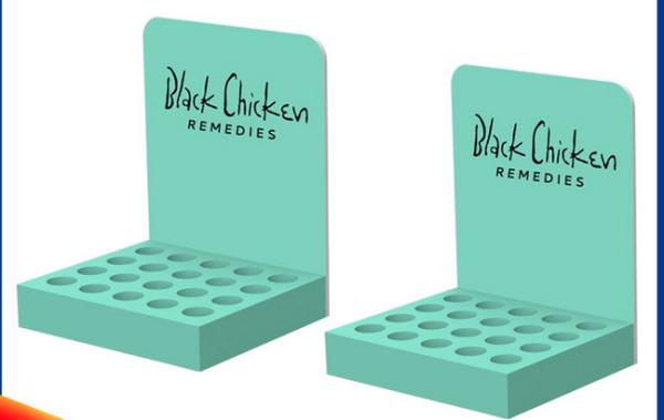 Quality Green Recyclable Cosmetic POP Display OEM ODM Lipstick Counter Display for sale