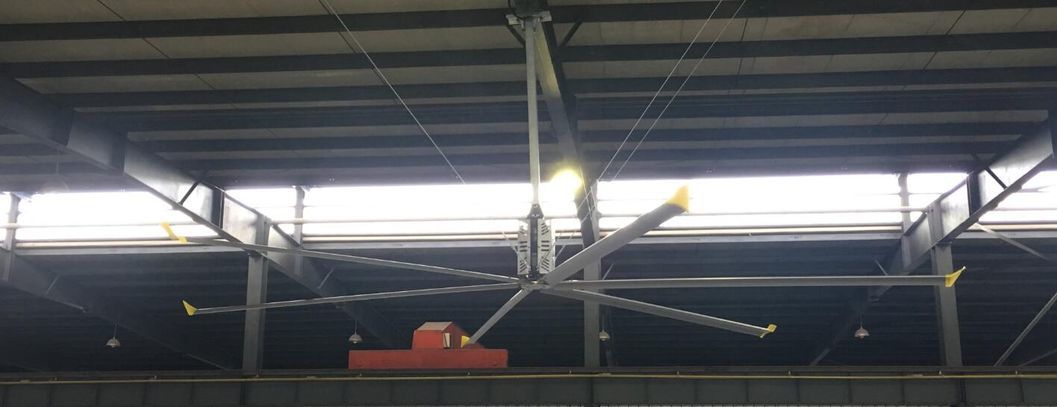 Industrial Hvls Ceiling Fans with Gearbox Motor or Pmsm Motor Configured