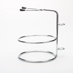 Custom Men Hair Whisker Brush Metal Stand Razor Holder Barber Beard Brush