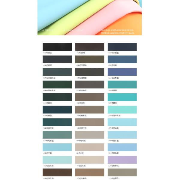 Soft Silicone Leather Fabric Solvent Free Scratch Resistant Leather Customized