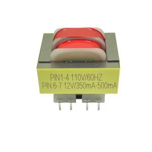 China Low Frequency Step Down Transformer EI41 Power Transformer Pins 4+4 110V-12V on sale