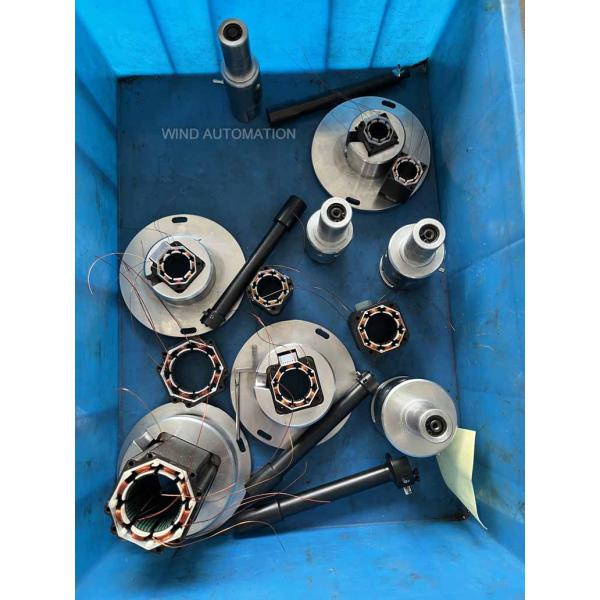 Eight Poles BLDC Stepping Motor Stator Winding Machine With Two Needles