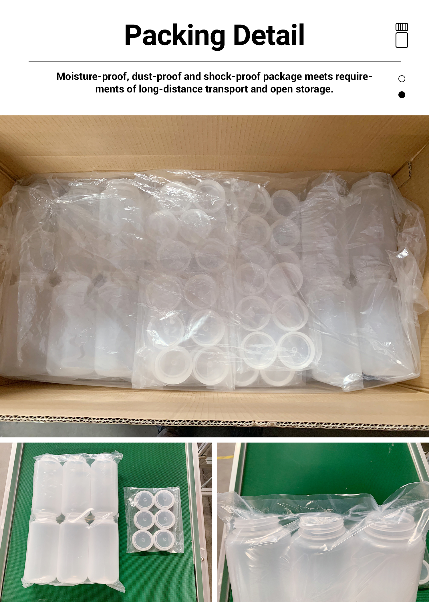 Plastic Screw Cap Wide Mouth Laboratory Chemical Reagent Bottle with ODM Service