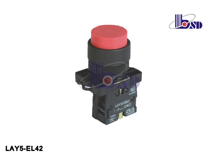 LAY5（XB2）-EL42 red color even button spring return with symbol logo push button swithes