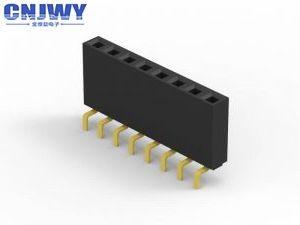 Through Hole 40 Pin Female Pcb Header , Single Row Female Header Durable