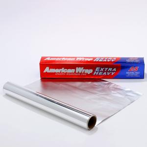Service Food Grade Aluminum Tin Foil Roll with Silver Finish and Customized Width