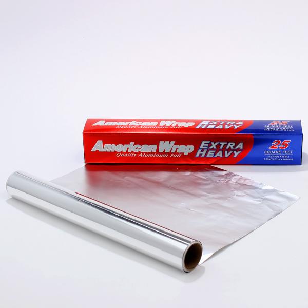 Quality Service Food Grade Aluminum Tin Foil Roll with Silver Finish and Customized Width for sale