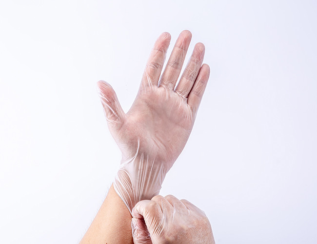 Ambidextrous Non Medical Disposable Vinyl Gloves With Powdered Free S M L XL