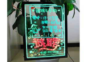 China Full Color LED Writing Boards Flashing Transparent Illuminated Billboard Design Signs wholesale