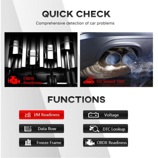 2.8" Backlit KW860 Auto Diagnostic Scanner With DTC Analyzation