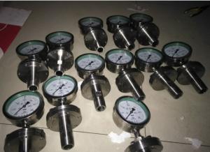 China Stainless steel corrosion proof diaphragm pressure gauge flang type YTP -100F wholesale
