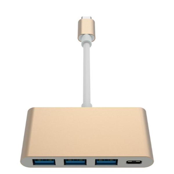 Quality Tinned Copper 3A 5Ggbs TYPE C TO USB 3.1 PD+3*USB3.0 USB Hub Adapter for sale