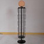 L350mm H1600mm Spinning Display Rack , Rotating Card Display Stand With Mirror