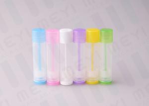 China 5g Round Cute Colorful Clear Lip Balm Containers With Custom Logo Printing on sale