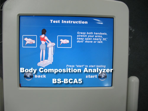 Human Body Composition Analyzer BMI Analyzer Machine With 8 Contact Points