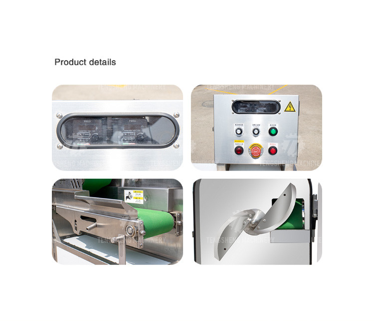 1.25KW 800Kg / Hour Vegetable Cutting Machine Potato Slicer Cubes