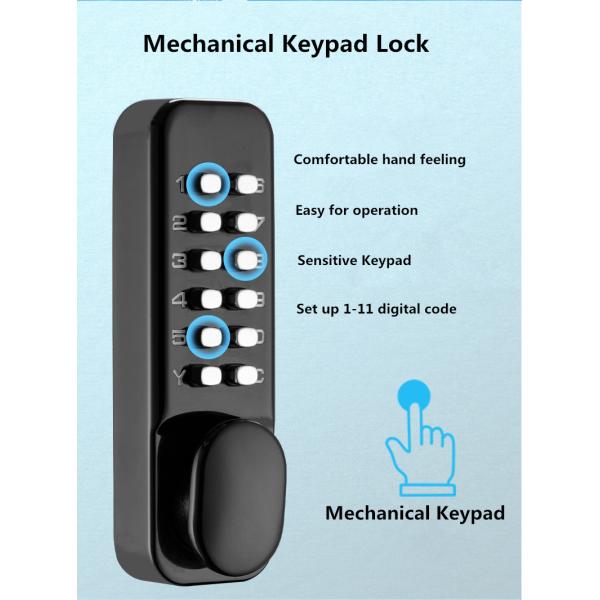 Mechanical Keyless Access Control Locks High Security For Entry Door