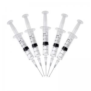 Hypodermic Injection Disposable Sterile Syringe 5ml Luer Slip Syringe With Needle