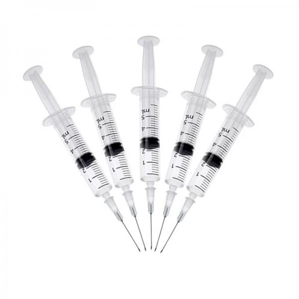 Quality Hypodermic Injection Disposable Sterile Syringe 5ml Luer Slip Syringe With Needle for sale