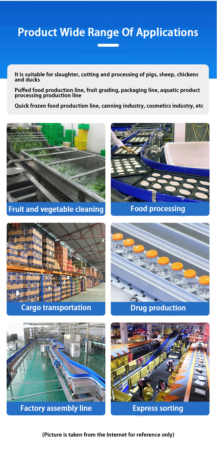 Tear-Resistant Rubber Top Anti Skid Inclined Conveyor Belting Ze83 Plastic Modular Belt