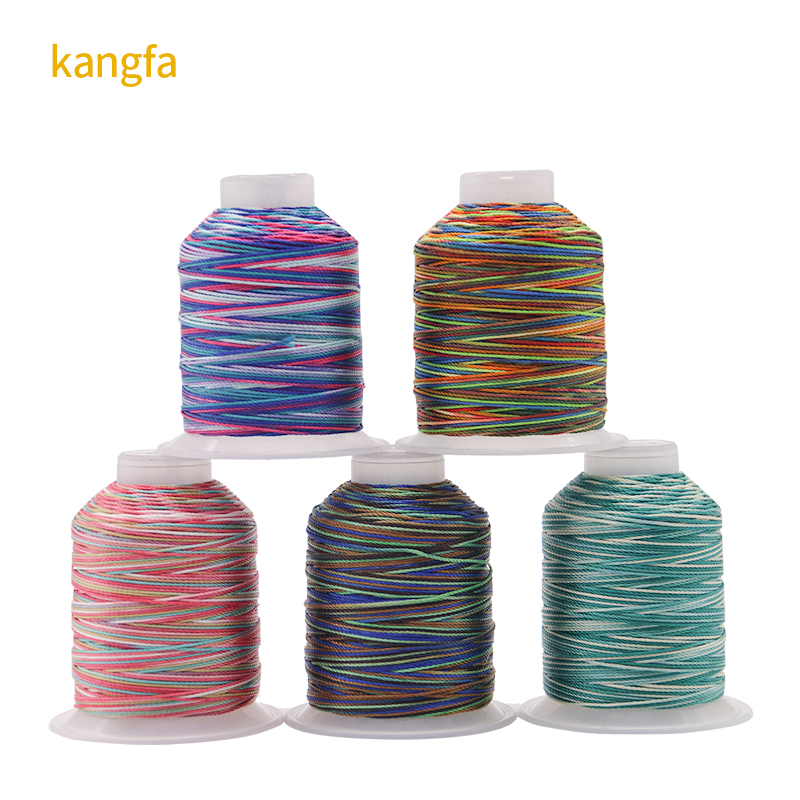 100G NET Weight Polyester Sewing Thread in Rainbow Colors for Abrasion-Resistant Sewing