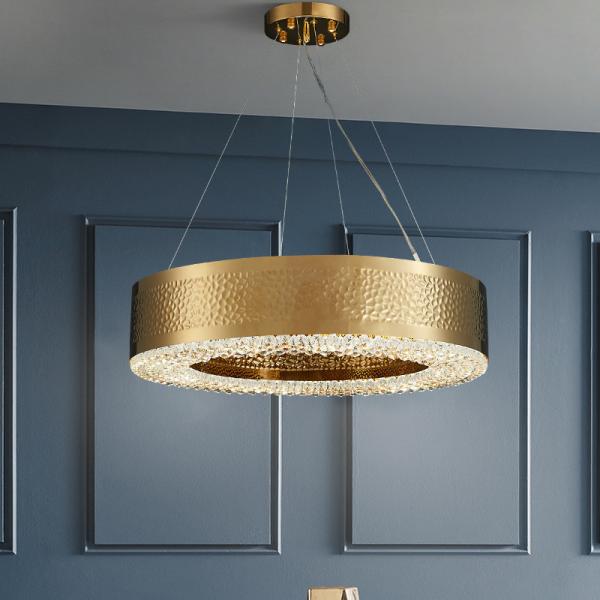 Quality ODM Crystal Custom Pendant Light Fixtures ISO9001 Rust Prevention for sale