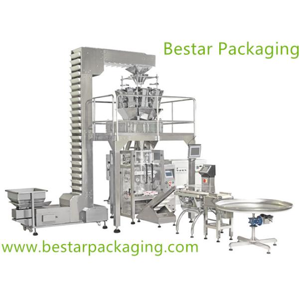 Automatic Fresh vegetables Packing Machine with metal detector machine & Nitrogen making machine