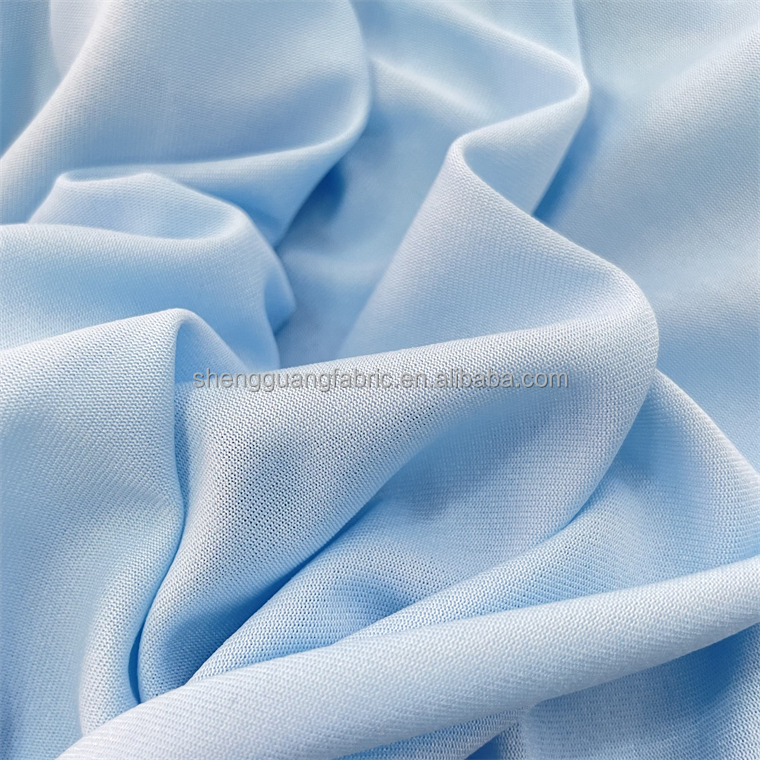 Super poly 4 way stretch shoe fabric material tricot knitted 100% polyester fabric