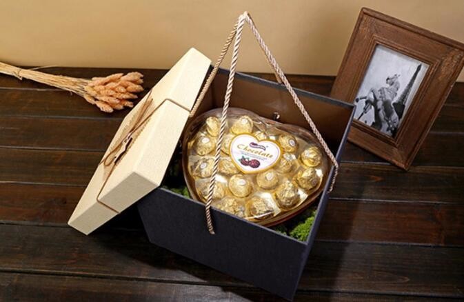 Custom design gradient color luxury paper packaging gift box with lid,Paper Flower Box Florist Bouquet Box Packaging Ros