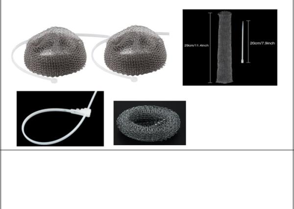Quality Width 40 Mm Diameter 290mm Knitted Mesh For Washing Machine Laundry Lint Traps for sale