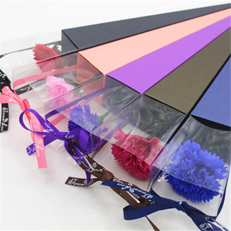 Recyclable Custom Thanksgiving Day Shape Flower Gift Box With Transparent Window