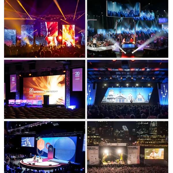 P3.9 P4.8 Indoor Rental LED Display 3840Hz Refresh Rate High Brightness