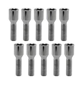 Durable Tuner Locking Wheel Bolts 12x1.5 Mm Threads Titanium Material Type