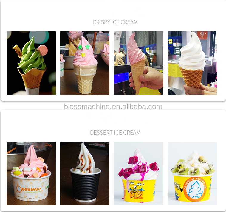2022 Soft Serve 3 Flavor Vending Ice Cream Machine with Super Performance and Automatic