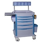 190CM Anesthesia Medical Cart Trolley On Wheels ABS Plastic