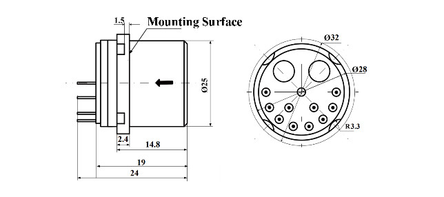 Shock Resistant Accelerometer Sensor for Extreme Environments with Wide Temperature Range and Enhanced Scale，Bias ≤20mg