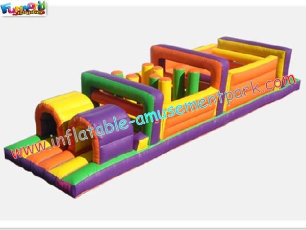 Quality Inflatables Obstacle Course Tunnel Amusement Park Toy, Children Playground for Fun for sale