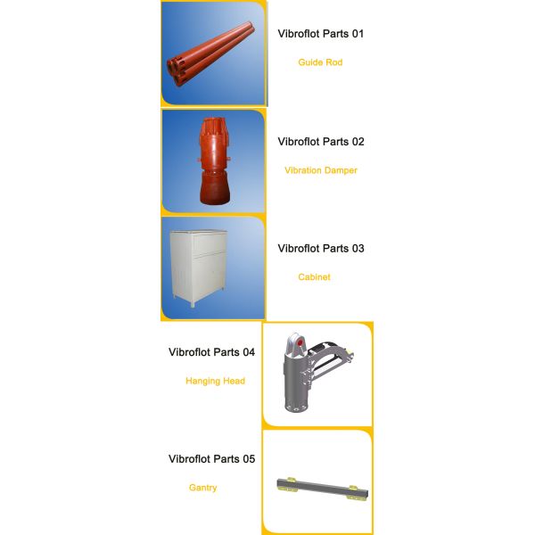 290A 150kW Vibroflot Equipment With Vibro Replacement Stone Column Technique