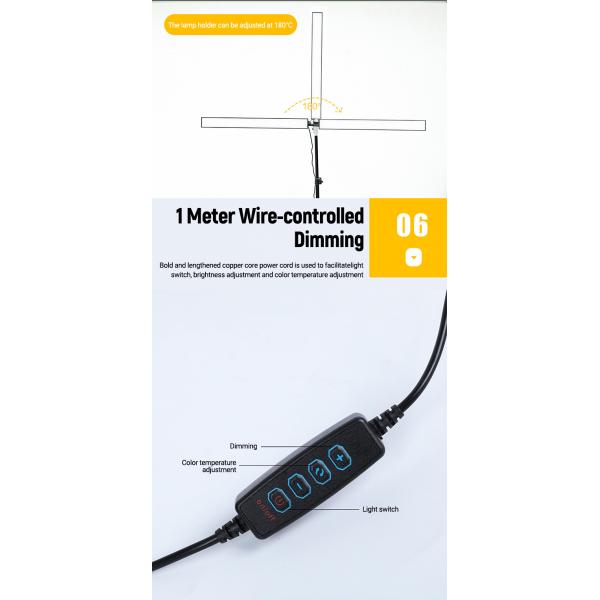 20W Stage Lighting Equipment Adjustable Light Stand Kit With Tripod Photography Studio