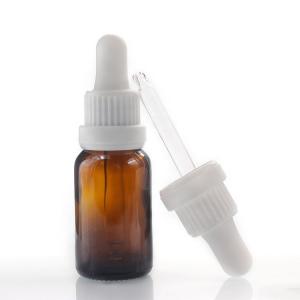 China Aluminum Screw Cap Brown Glass Dropper Bottle 15ml Essential Oil Bottles wholesale