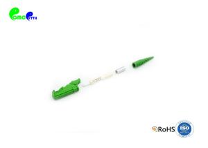 Reusable E2000 APC Simplex 9 / 125μm Fiber Optic Connectors Green Color Quick Connector