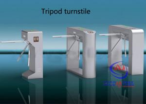China Access Control Tripod Turnstile Gate , pedestrian security gates Semi - automatic wholesale