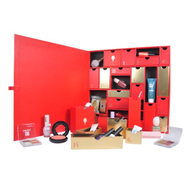 Quality Custom Design Cardboard Luxury Gift Boxes Christmas Advent Calendar for sale