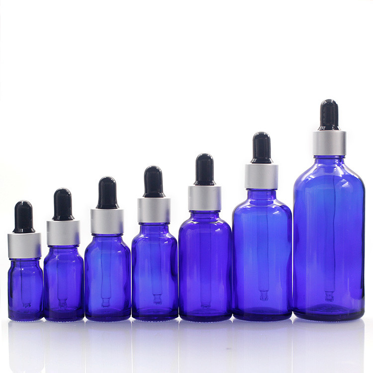 10ml Blue Bottle Empty Glass Dropper Bottles With Pipette Dropper Glass Bottles