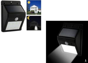China LED Solar Power Bright White Light Motion Sensor Wall Garden Street PIR Lamp Motion Sensor Light wholesale
