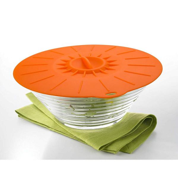 Quality 5Pcs Food Grade Reusable Silicone Food Fresh Cover Suction Lid For Bowls Cups for sale