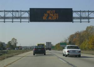 China Advisory Variable Speed Limit Display , Electronic Message Display Board With 2mm Aluminium Housing wholesale