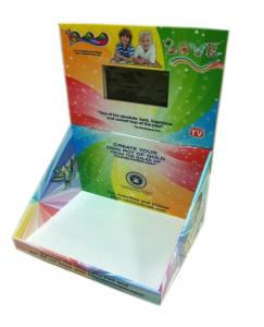 POP POS screen Retail Shop Counter Design Cardboard LCD screen Display for Promotion